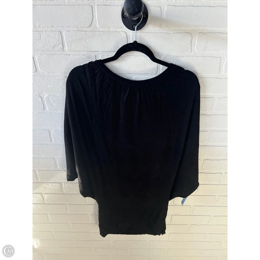 Sweater Short Sleeve By Iman Hsn In Black, Size: Xs