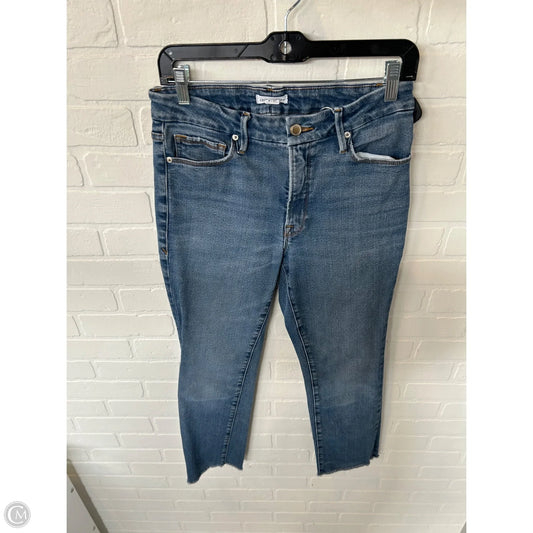 Jeans Straight By Good American In Blue Denim, Size: 4