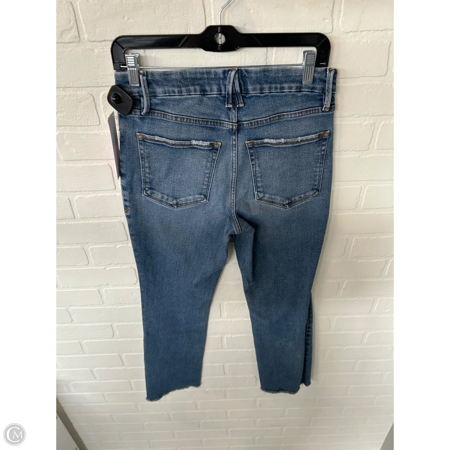 Jeans Straight By Good American In Blue Denim, Size: 4