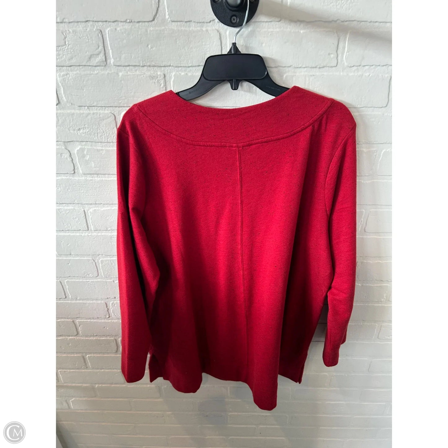 Top Long Sleeve By J. Jill In Red, Size: Xl