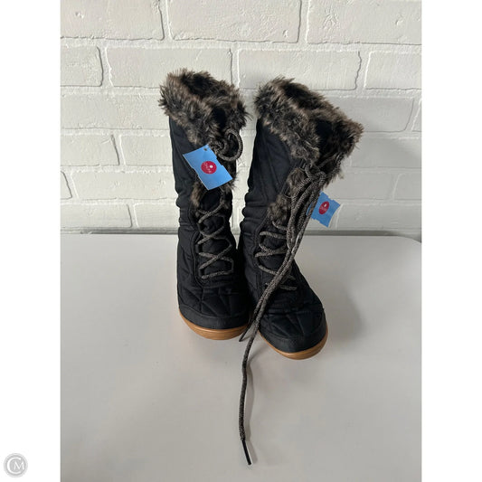 Boots Snow By Columbia In Black, Size: 5