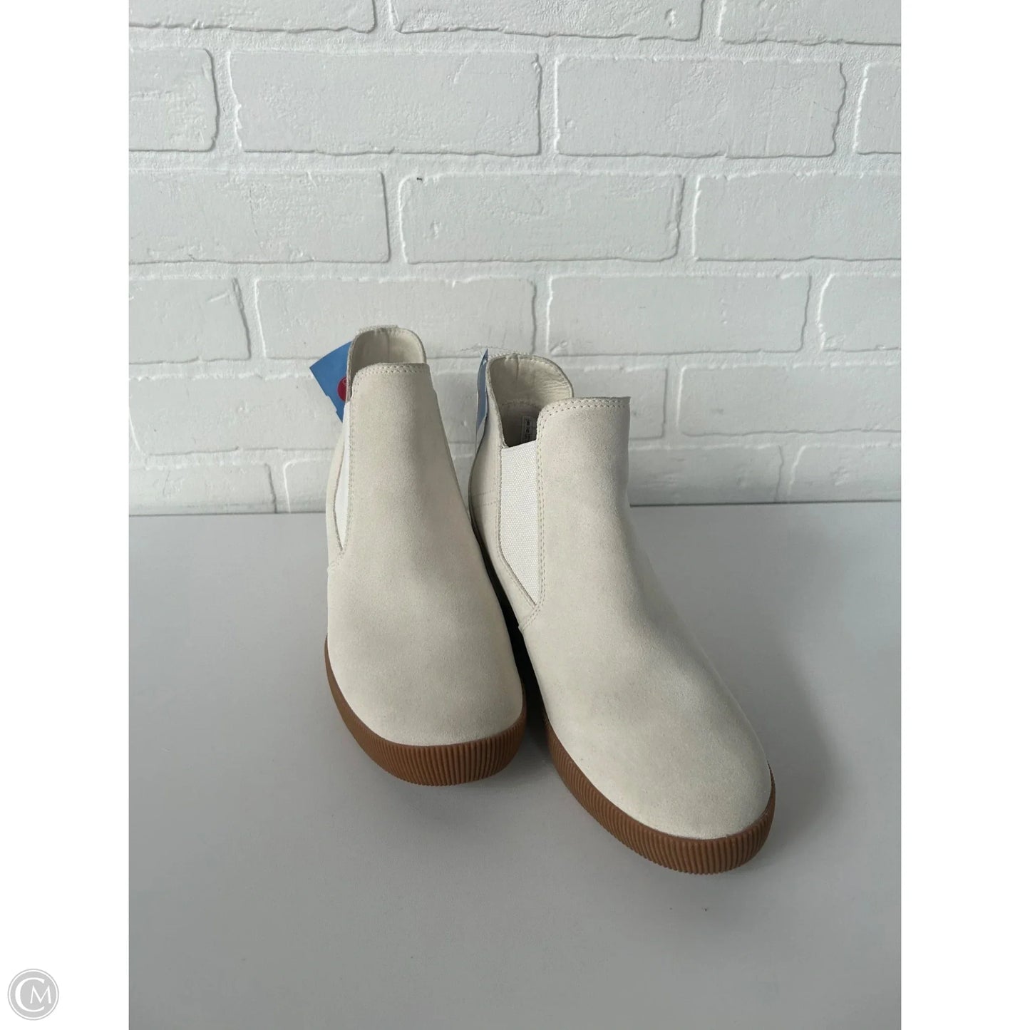 Boots Ankle Heels By Sorel In Cream, Size: 8