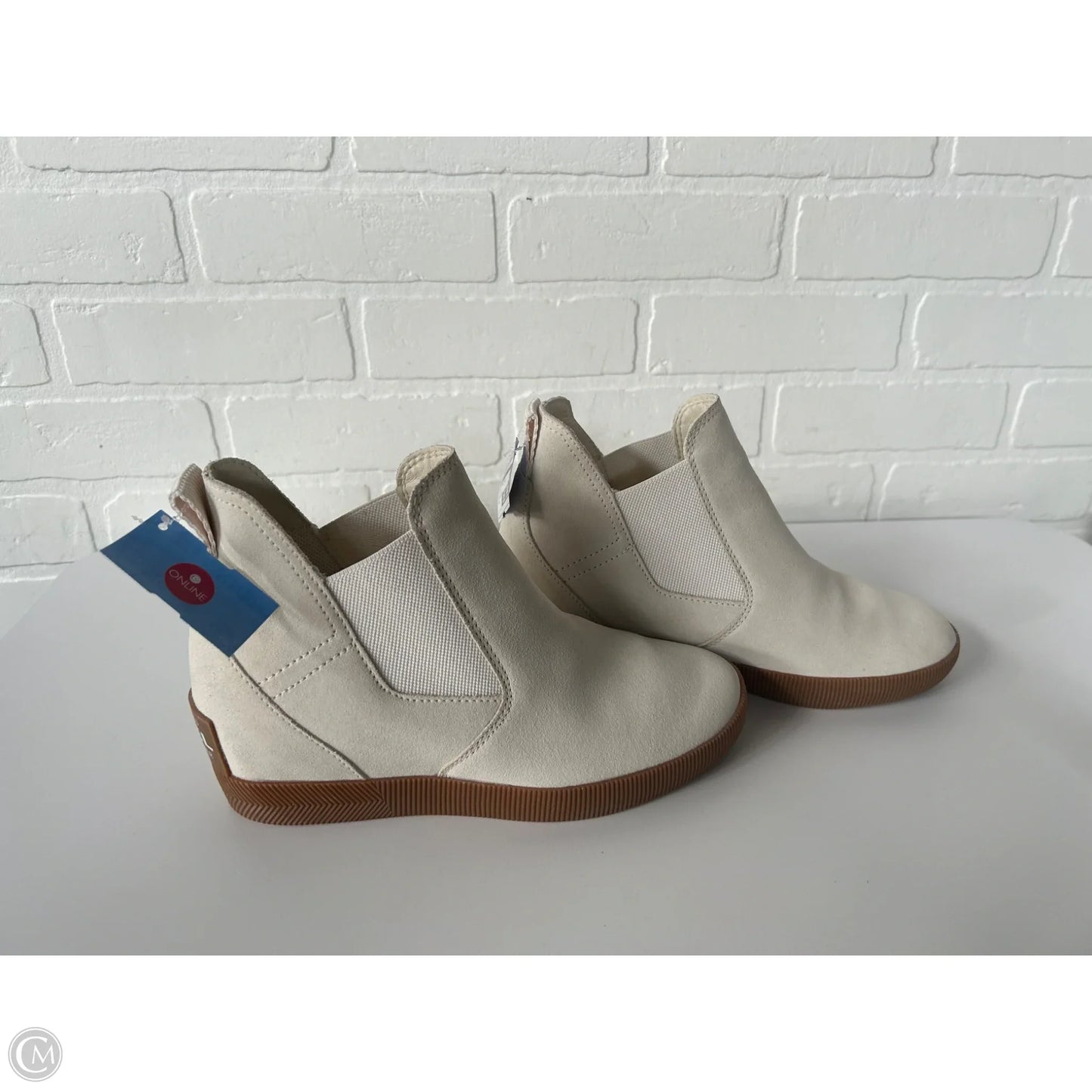 Boots Ankle Heels By Sorel In Cream, Size: 8