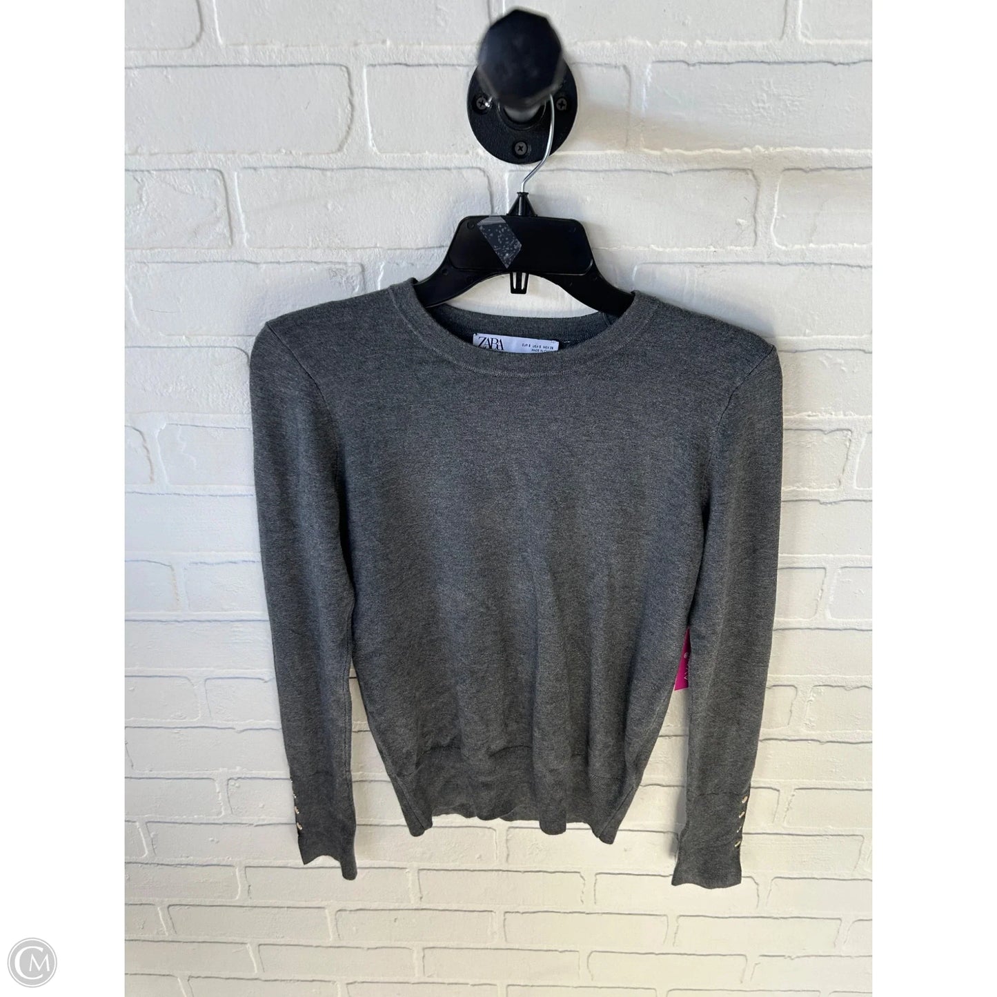 Sweater By Zara In Grey, Size: S