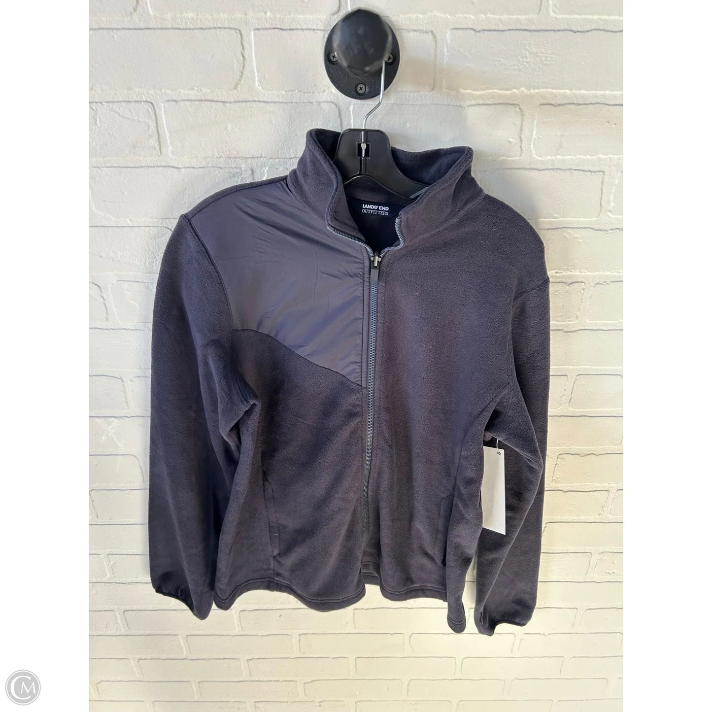 Jacket Fleece By Lands End In Blue, Size: M