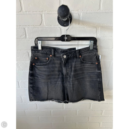 Skirt Mini & Short By American Eagle In Black Denim, Size: 6
