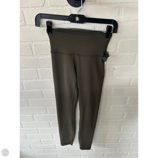 Athletic Leggings By Lululemon In Green, Size: 2