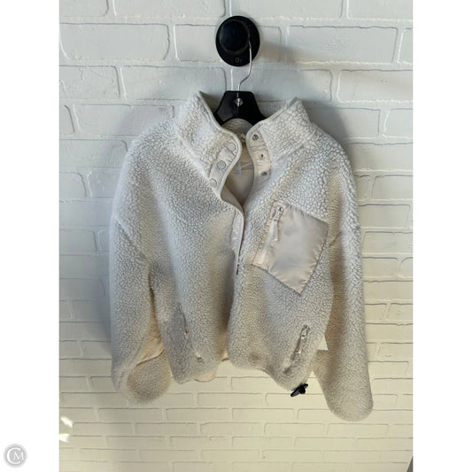 Jacket Fleece By Fabletics In Cream, Size: M