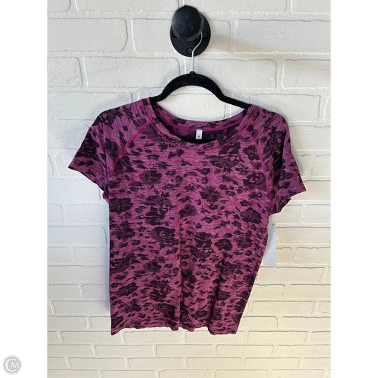 Athletic Top Short Sleeve By Athleta In Purple, Size: Xl