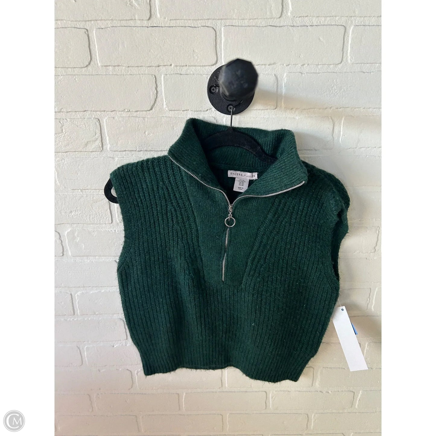 Vest Sweater By Sincerely Jules In Green, Size: Xs