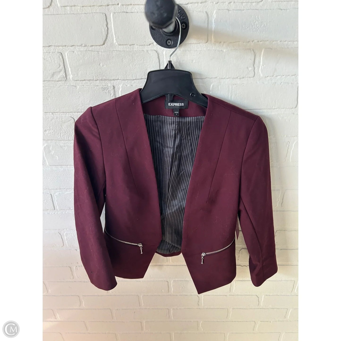 Blazer By Express In Purple, Size: Xs