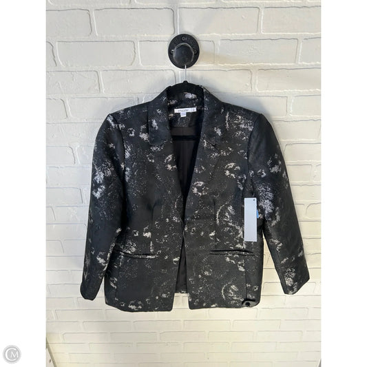 Blazer By Chicos In Black & Silver, Size: L