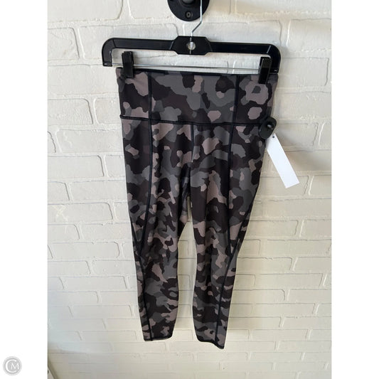 Athletic Leggings By Athleta In Black & Grey, Size: 0