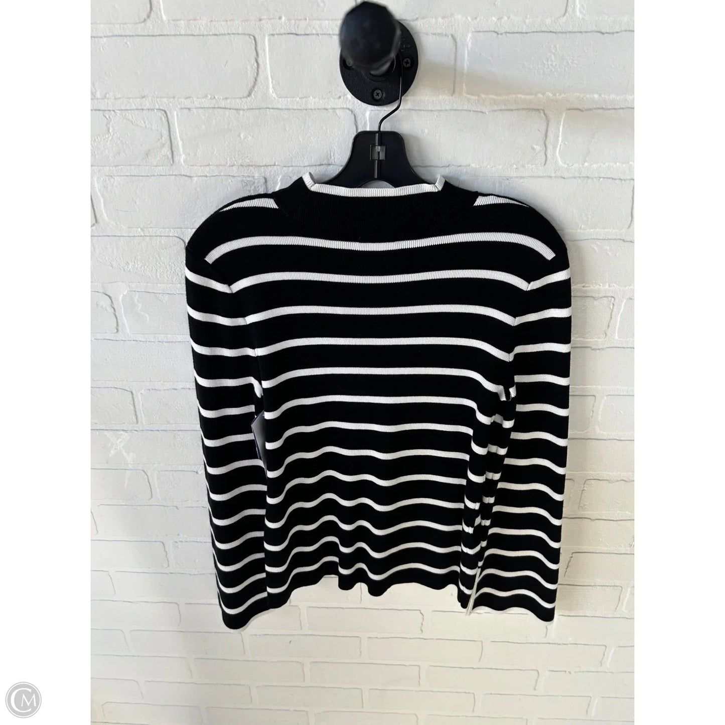 Sweater By Halogen In Black & White, Size: S