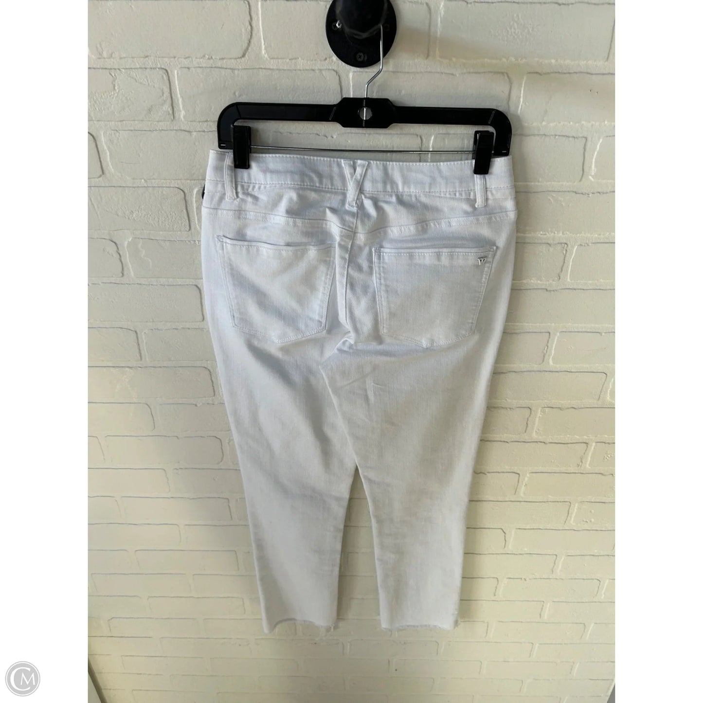 Jeans Cropped By Wit & Wisdom In White Denim, Size: 4