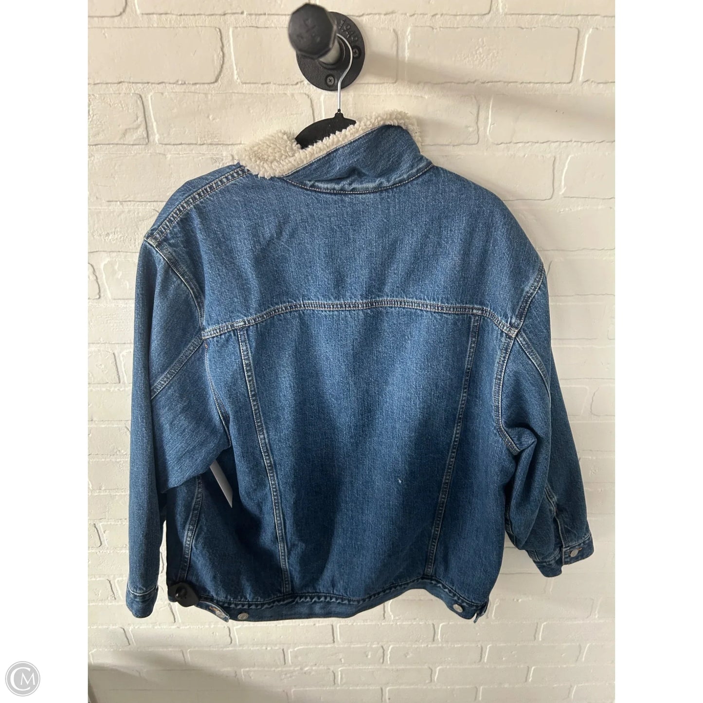 Jacket Denim By Gap In Blue Denim, Size: L