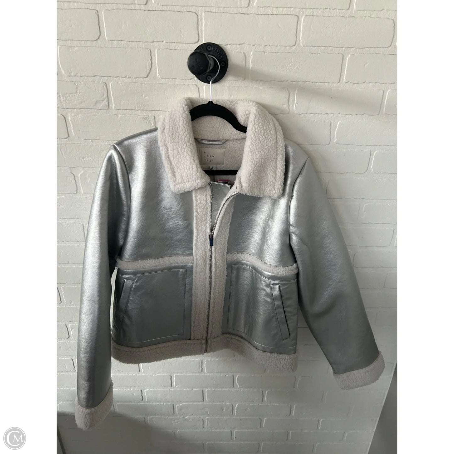 Jacket Other By A New Day In Silver, Size: L
