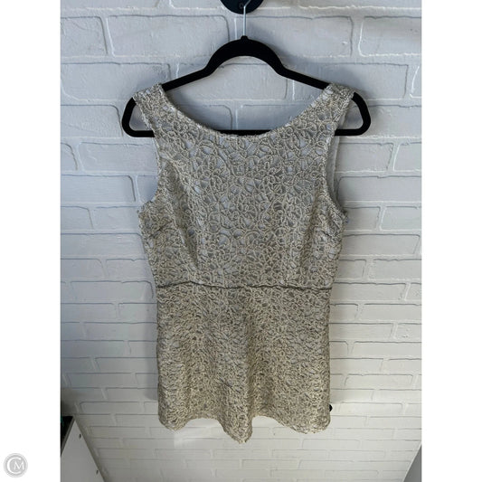 Dress Party Long By Clothes Mentor In Gold, Size: L