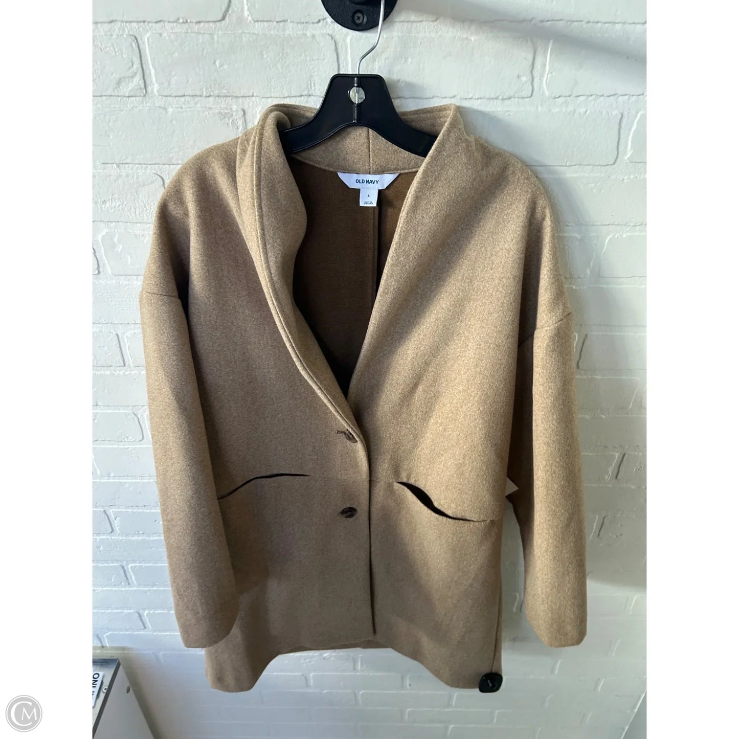 Coat Peacoat By Old Navy In Tan, Size: L