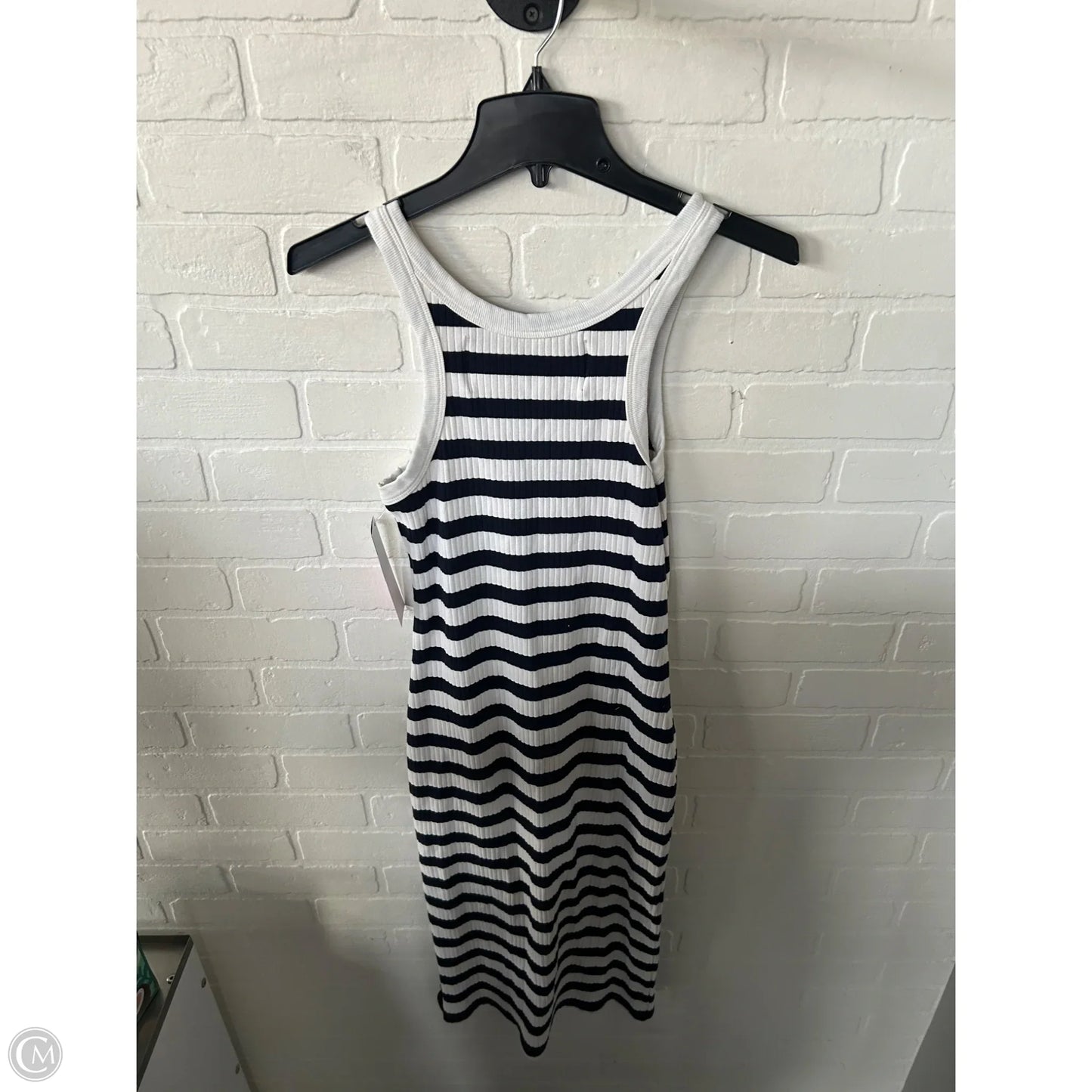 Dress Casual Midi By Mother In Blue & White, Size: S