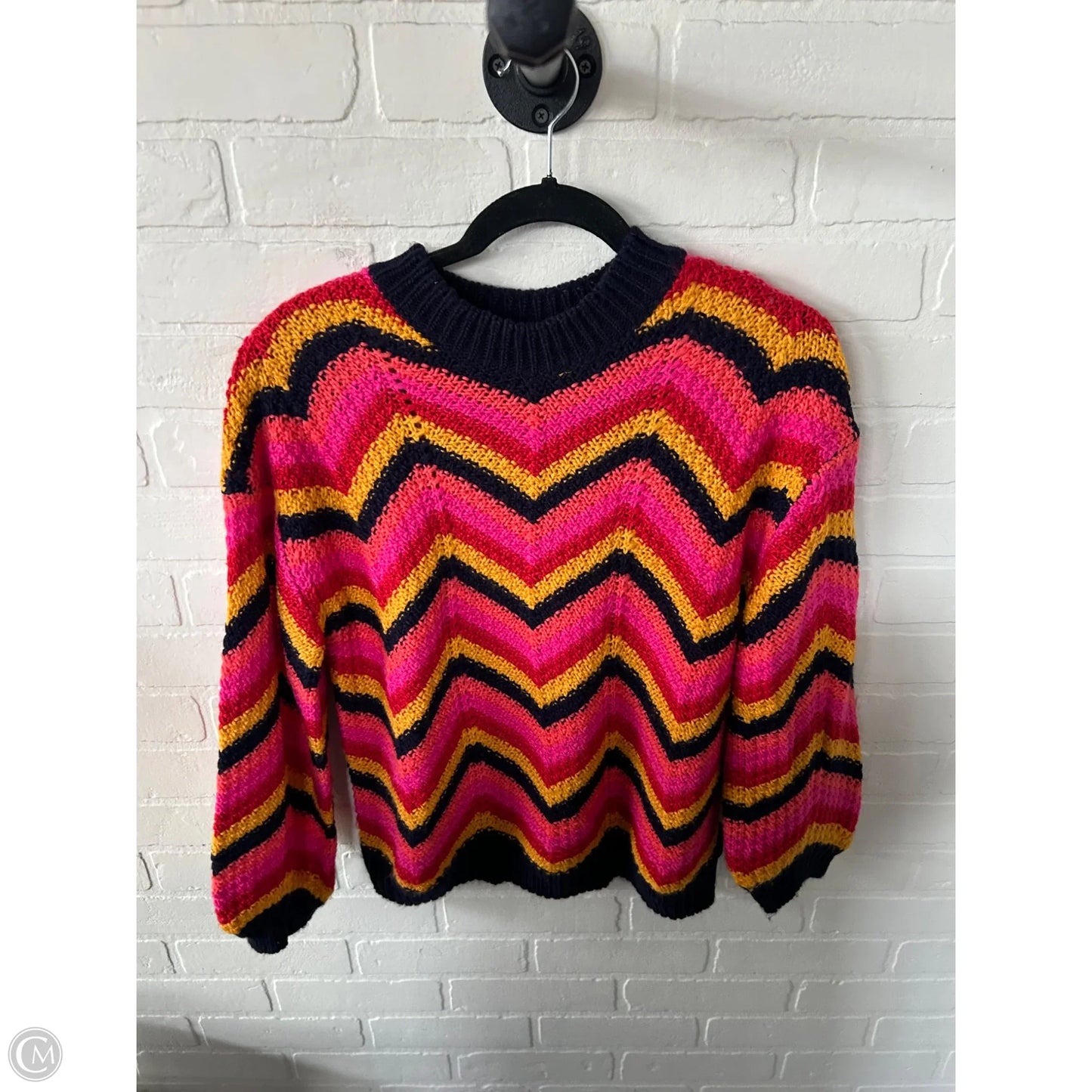 Sweater By Cmc In Pink & Red, Size: Xs