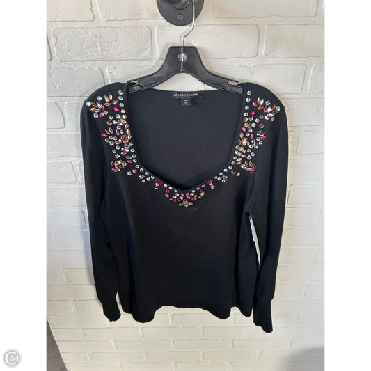 Sweater By Boston Proper In Black, Size: L