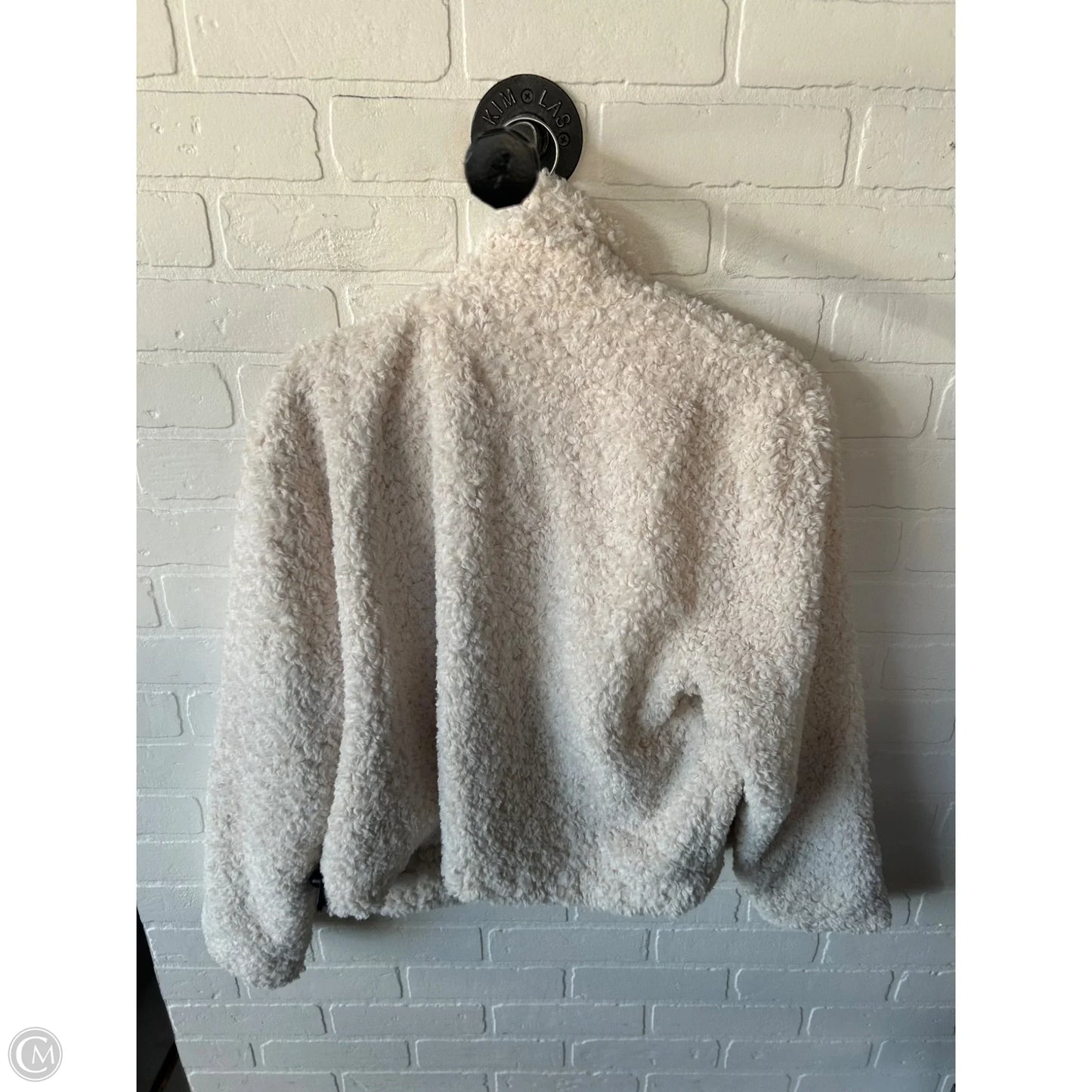 Jacket Faux Fur & Sherpa By Jessica Simpson In Cream, Size: Xl