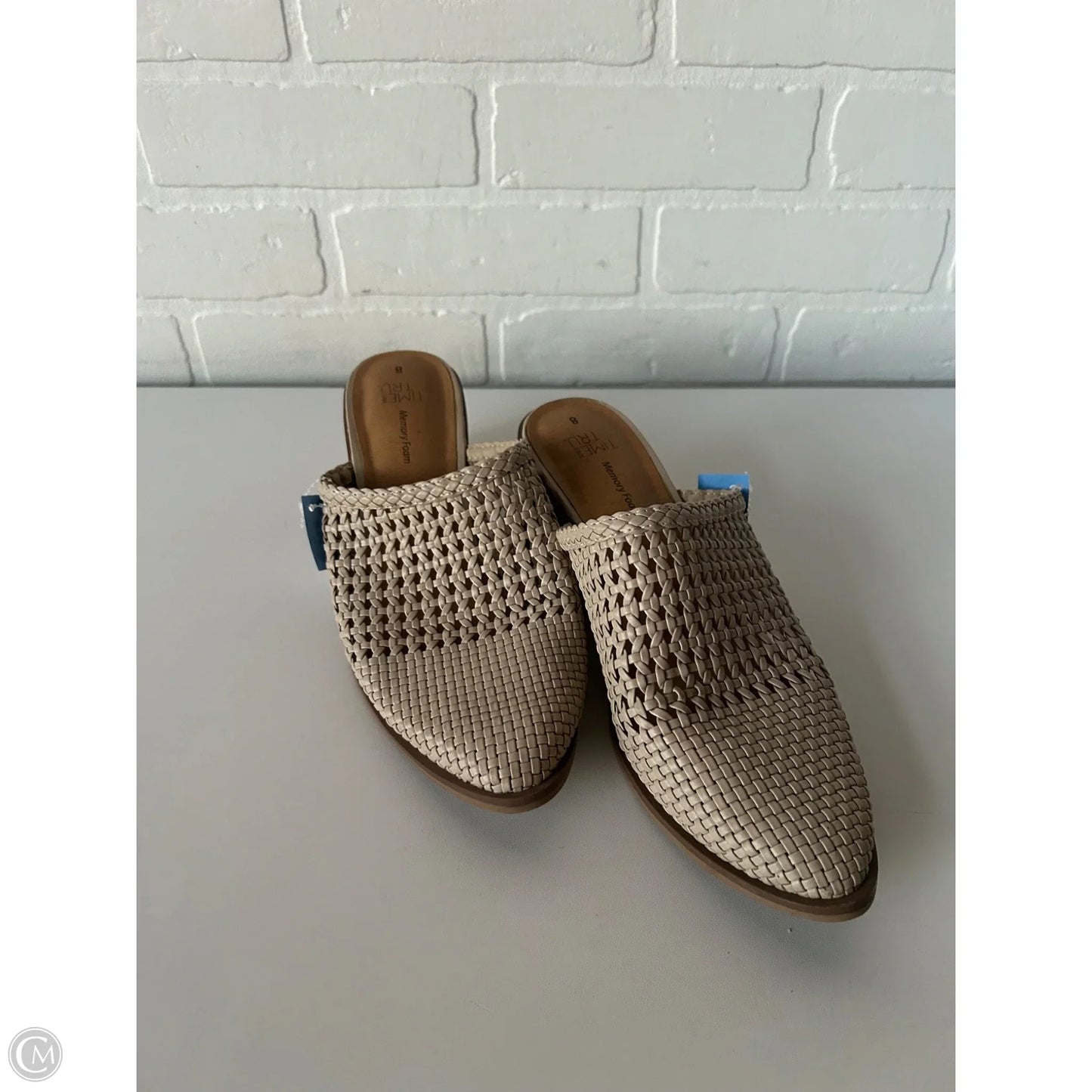 Shoes Heels Block By Time And Tru In Cream, Size: 8