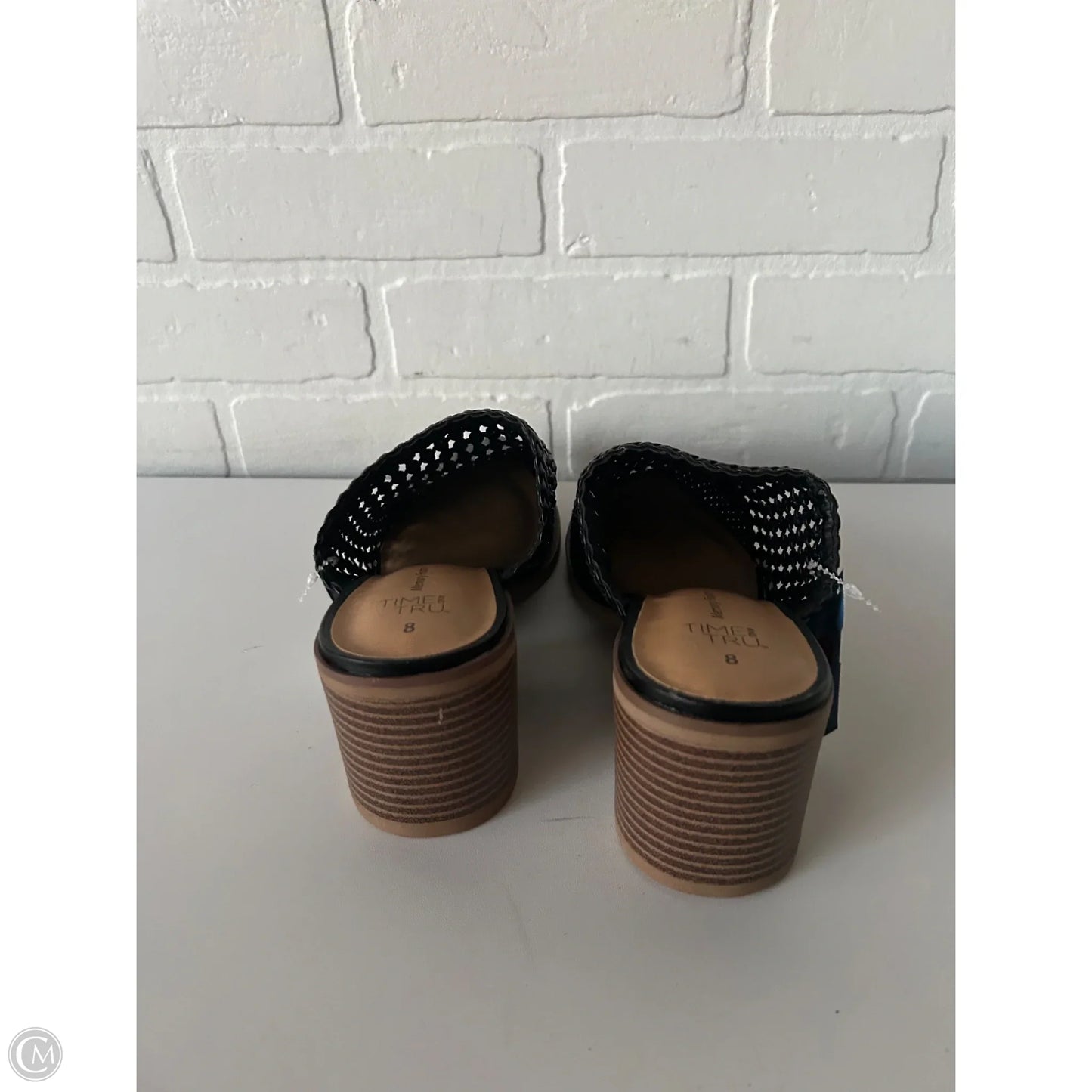 Shoes Heels Block By Time And Tru In Black, Size: 8