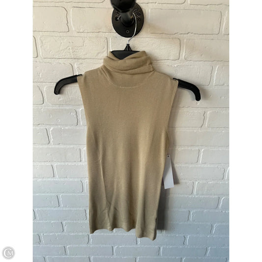 Sweater Short Sleeve By Ralph Lauren In Tan, Size: M