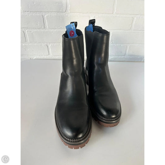 Boots Mid-calf Flats By Crown Vintage In Black, Size: 11