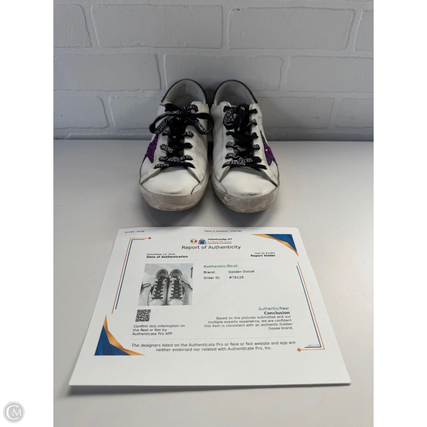 Shoes Luxury Designer By Golden Goose In White, Size: 7.5