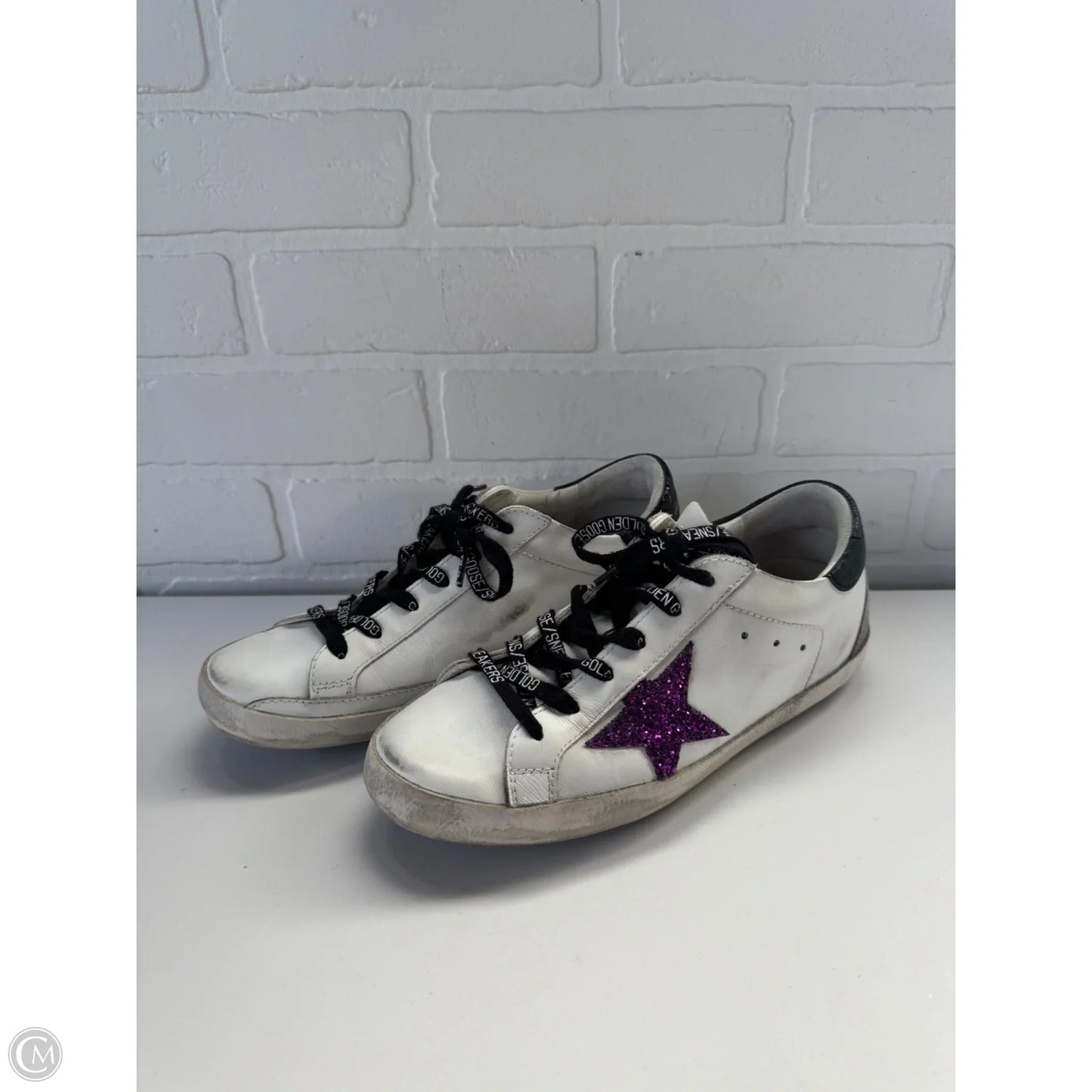 Shoes Luxury Designer By Golden Goose In White, Size: 7.5