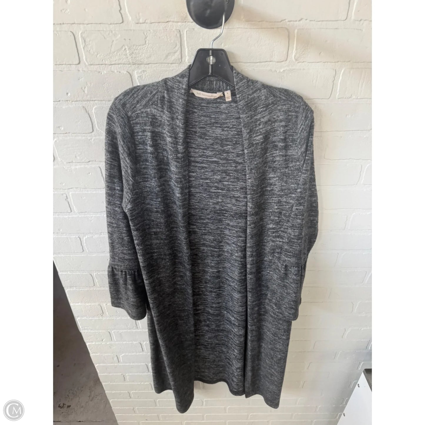 Sweater Cardigan By Soft Surroundings In Grey, Size: S