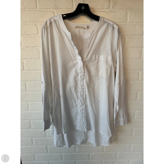 Top Long Sleeve By Soft Surroundings In White, Size: M