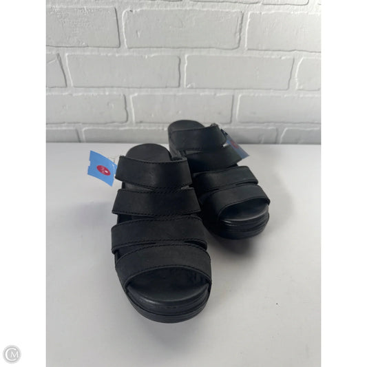 Sandals Heels Wedge By Dansko In Black, Size: 7.5