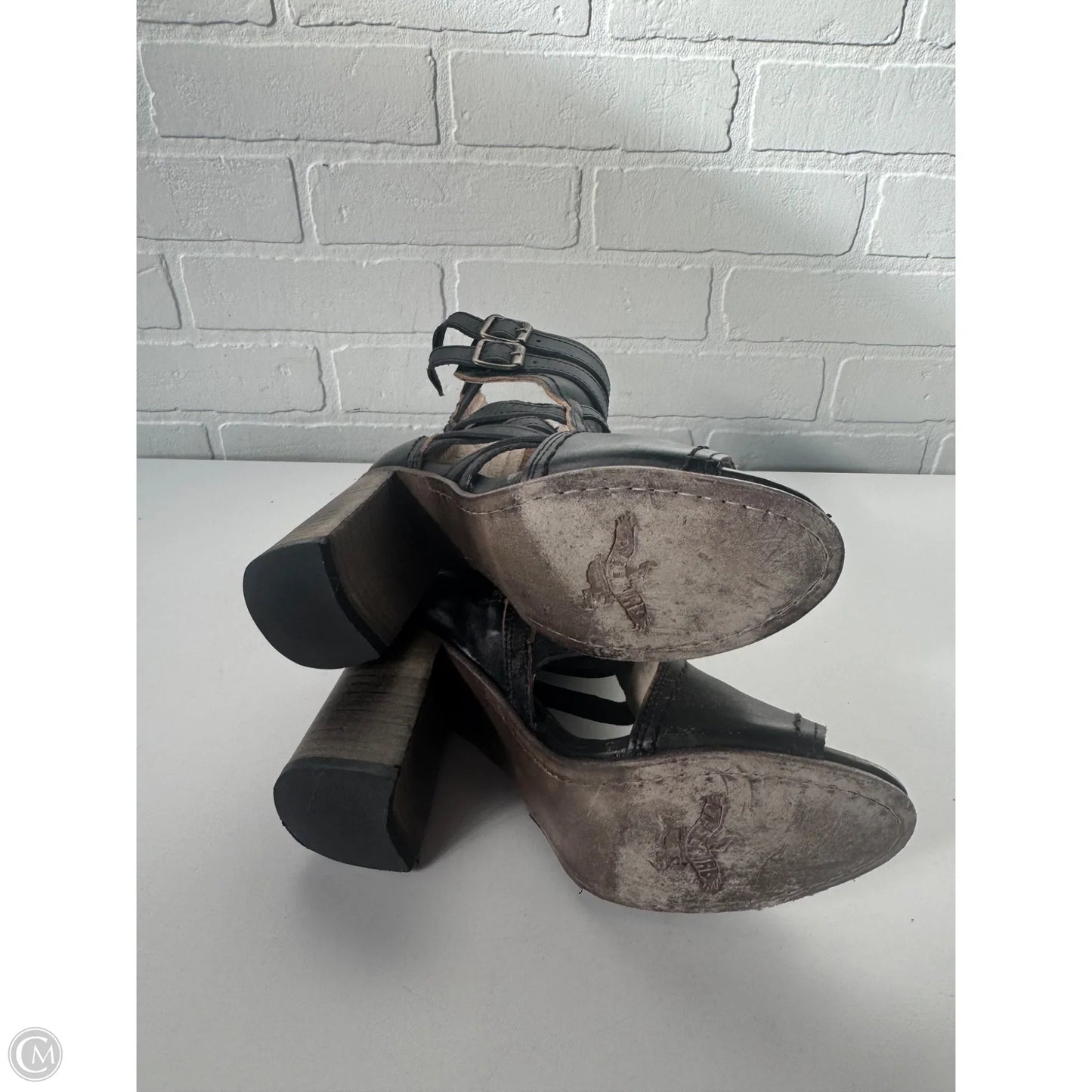 Boots Ankle Heels By Freebird In Black, Size: 8