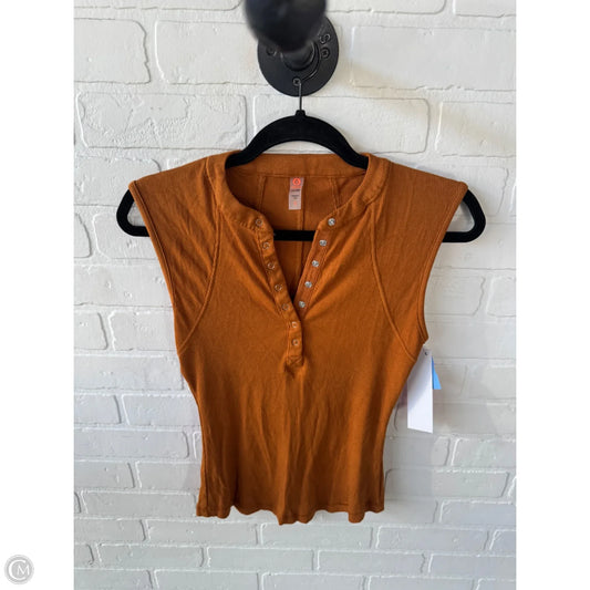 Top Sleeveless By Mono B In Orange, Size: S
