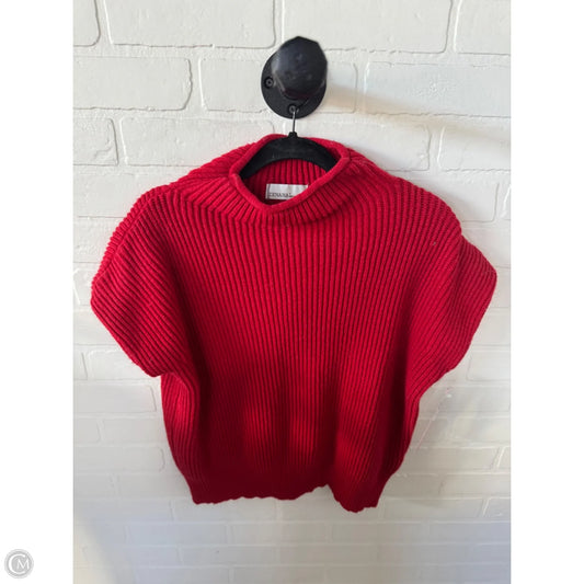 Sweater Short Sleeve By Zenana In Red, Size: S