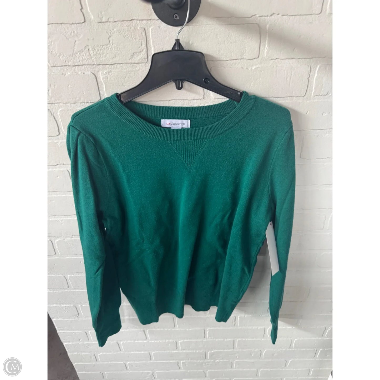 Sweater By Liz Claiborne In Green, Size: L