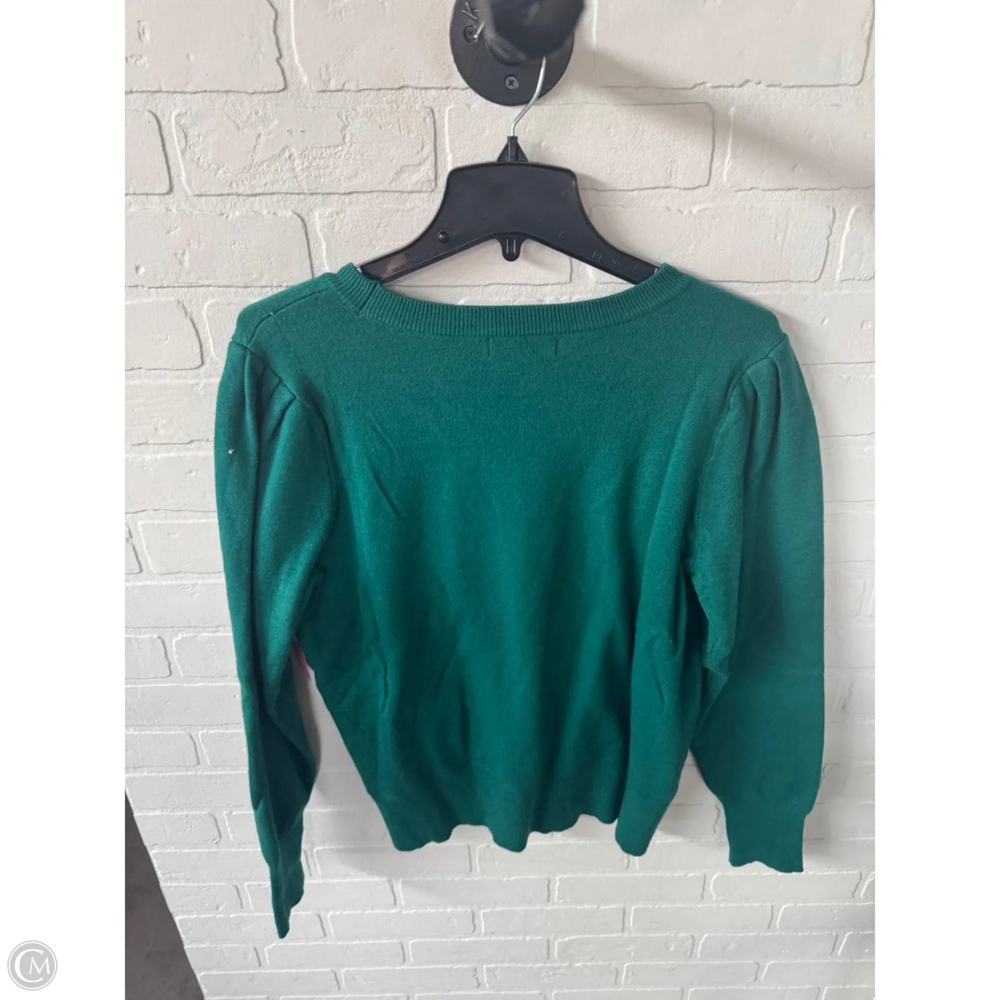 Sweater By Liz Claiborne In Green, Size: L