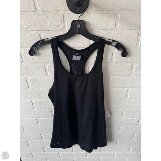 Athletic Tank Top By Nike Apparel In Black, Size: L
