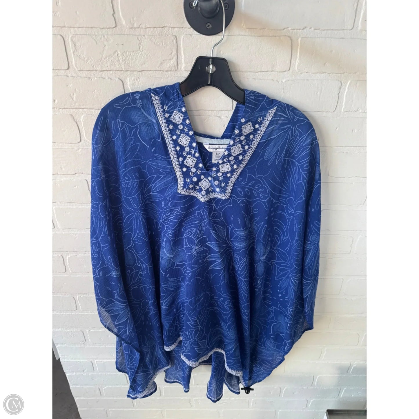 Swimwear Cover-up By Tommy Bahama In Blue & White, Size: S