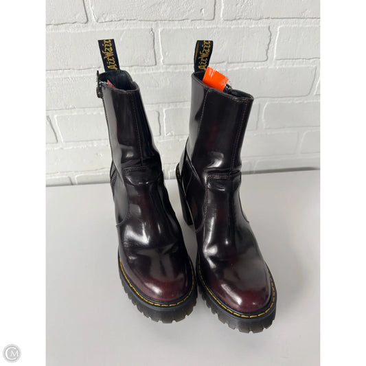 Boots Mid-calf Heels By Dr Martens In Red, Size: 8