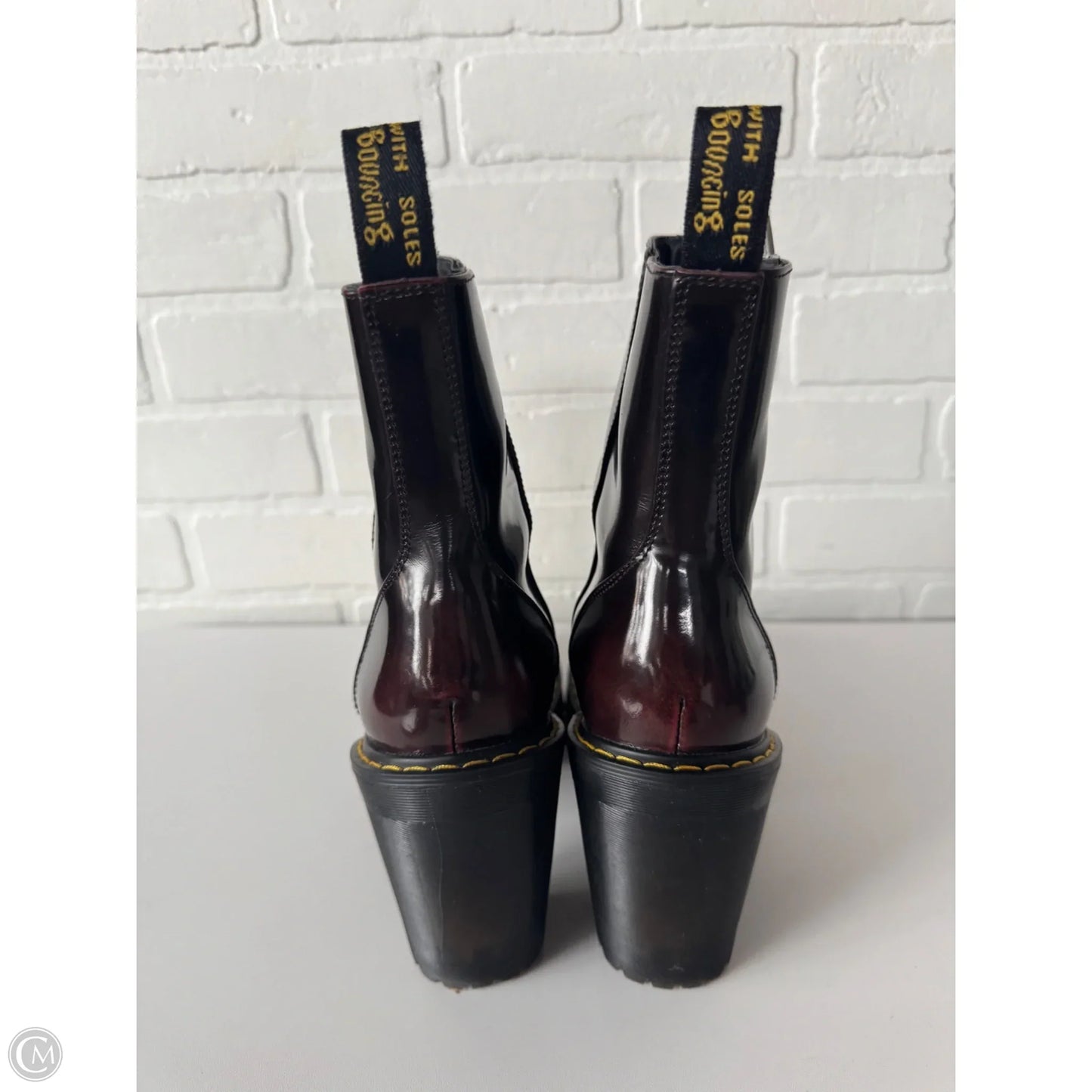 Boots Mid-calf Heels By Dr Martens In Red, Size: 8