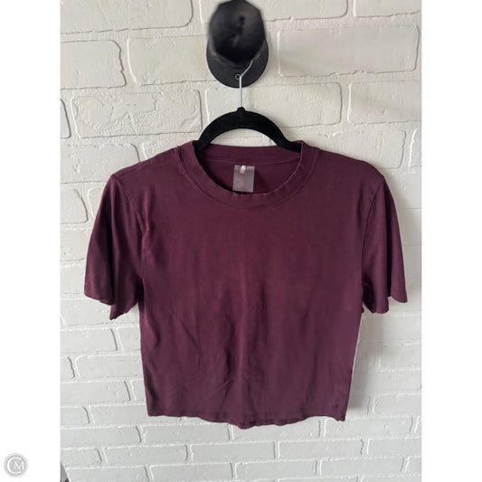 Athletic Top Short Sleeve By Calia In Purple, Size: Xs