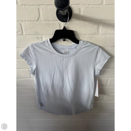 Athletic Top Short Sleeve By Calia In Blue, Size: Xs