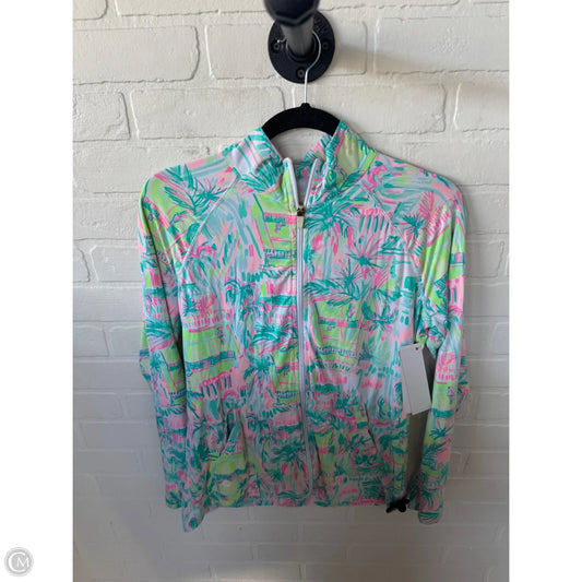 Jacket Designer By Lilly Pulitzer In Green & Pink, Size: M