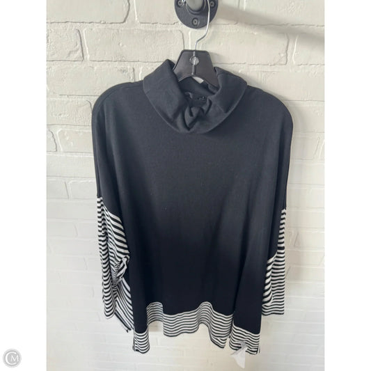 Sweater By Doe & Rae In Black & White, Size: L