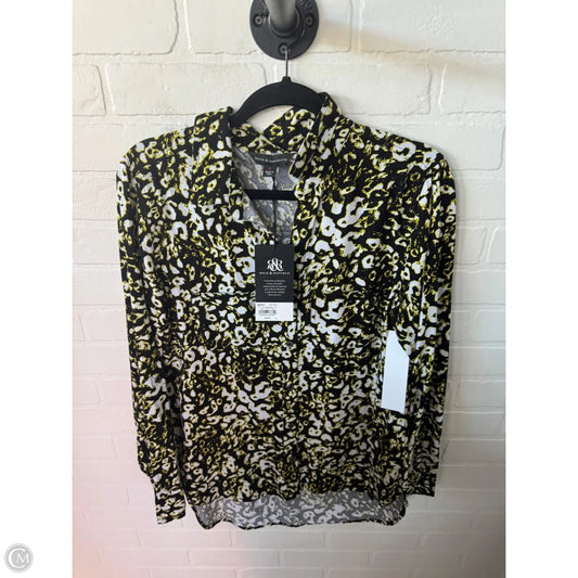 Top Long Sleeve By Rock And Republic In Black & Green, Size: S